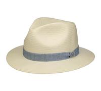 LIERYS Janova Toyo Traveller Strohhut Naturfarbener Hut Eleganter Stil Damen Herren Luftdurchlässig Leicht Fruhjahr Sommer Natur XL (60-61 cm)