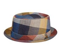 Levente Pork Pie Leinenhut by Lierys bunt S (54-55 cm)