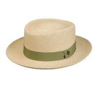 Medium Brim Pork Pie Panamahut by Lierys natur-grün M (57-58 cm)