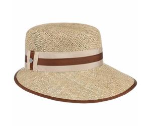 LIERYS Mialia Schute Strohhut 100% Seegras Strohhut Elegante Form Damen Frühjahr Sommer braun One Size