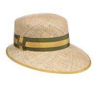 LIERYS Mialia Schute Strohhut 100% Seegras Strohhut Elegante Form Damen Frühjahr Sommer gelb One Size