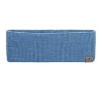LIERYS Mono Stirnband Damen/Herren 8 cm breit - Made in Germany - dreilagiges Strickband gefüttert mit Baumwolle - Rippstrick Ohrenwärmer 54-60 cm - Ohrenschutz Herbst/Winter denim One Size
