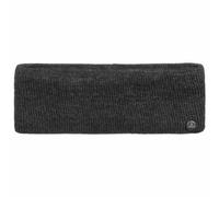LIERYS Mono Stirnband Damen/Herren 8 cm breit - Made in Germany - dreilagiges Strickband gefüttert mit Baumwolle - Rippstrick Ohrenwärmer 54-60 cm - Ohrenschutz Herbst/Winter anthrazit One Size