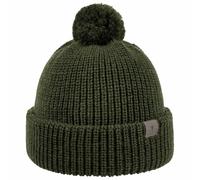 LIERYS Navigat Pudelmütze Damen Herren Strickmütze Made in Germany Bommelmütze aus Schurwolle Wollmütze mit Umschlag Herbst Winter