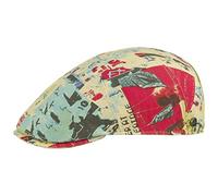 LIERYS Newspaper Flatcap Herren Made in Italy Handmade 100% Baumwolle Baumwollfutter Moderne Schiebermütze Frühling Sommer bunt 57 cm