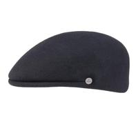 LIERYS Outdoor Flatcap aus Wollfilz Herren Mütze Made in Italy Wasserabweisend Packable Sportmütze Herbst Winter Schiebermütze dunkelblau M (56-57 cm)
