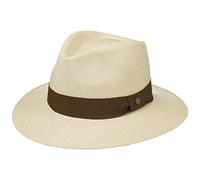 LIERYS The Sophisticated Panamahut Damen Herren Handmade in Ecuador Panamastrohhut Strohhut Sommer mit Ripsband Natur-Hellbraun S (55-56 cm)