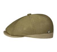LIERYS Twotone Flatcap Sportiv Legerer Schiebermütze mit Bambusfasern Made in Italy Herren Frühjahr Sommer Oliv XL (60-61 cm)
