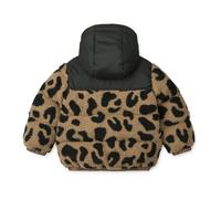 Liewood Fleece-Pufferjacke Niko „Mega leo / Oat mix“ mit Kapuze Gr. 98-140 - 128