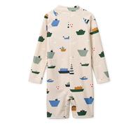 Liewood Max Langarm-Schwimm-Jumpsuit „Sweethearts / Pale tuscany“, UV 40+, Gr. 80-116 - 98