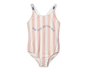 Liewood Suna Badeanzug Y/D stripe Sorbet rose / Creme de la creme
