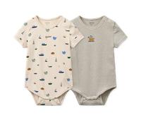 Liewood-Yanni Grow Printed SS Bodystocking 2-pack-Sailing / Classic navy stripe / mix - 74/80