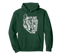 Life Begins At The End Of Your Comfort Zone - Wild Pullover Hoodie