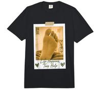 Life Happens Toes Help Foot Funny Comfort Colors Adult Heavyweight T-Shirt
