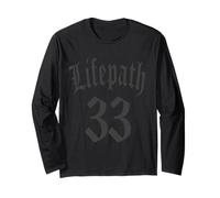 Life Path NUMEROLOGIE 33 SECHS 6 Engel Nummer Damen Herren Langarmshirt