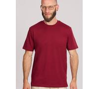 Life-Tree Fairwear Organic Basic Shirt Men Burgundy / Ocre / Desert Dust beige Burgund XXL