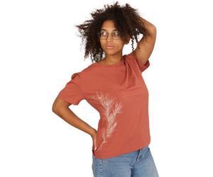 Life-Tree Organic Fairwear Shirt Women Organic Fairwear Loose Fit Herritage Pine Branch | braun braun XL