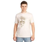 Life-Tree Shirt aus Biobaumwolle für Herren "Maple Island" in Natural Raw/Green Bay/Desert Dust Natur M