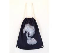 Life-Tree Sportbeutel aus Biobaumwolle Fairwear für in Weiß/Blau/Burgund/Schwarz Navy