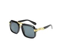 LIFEKA Modische Sonnenbrillen für Damen und Herren, Metall-Sonnenbrillen für Outdoor-Aktivitäten wie Autofahren und Partys, UV-Schutzbrille 400 (schwarz)