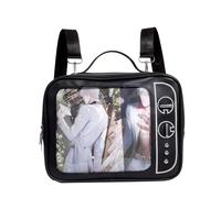 Lifelix Ita Bag Japanischer Rucksack Y2k Tasche Schulter Crossbody Handtasche für Anime Cosplay, Schwarz, Medium, Y2k