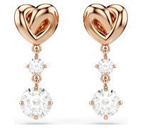Swarovski Damen Ohrstecker 'Lifelong Heart' transparent / rosegold, Größe One Size, 4584766 Transparent / Rosegold One Size