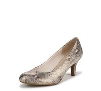 LifeStride Women's Parigi Pumps, Taupe Foiled Snake, 40.5 EU