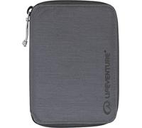Lifeventure Geldbörse im Mini Reisen mit RFID-Schutz - Bifold Geldbörse mit Reißverschluss und Reisepasshalter für Reisen, umweltfreundliches, recycelbares Material (Grau)