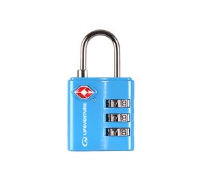Lifeventure TSA Reise Zahlenschloss mit 3-stelligem Code in Blau