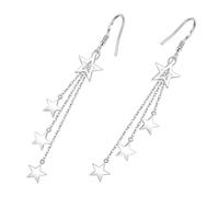 LIFKOME 1 Paar Damen Stern Quasten Ohrringe Leichte Hängeohrringe aus Kupfer Modischer Ohrschmuck für Mädchen und Teenager Geeignet für Alltag und Festlichkeiten