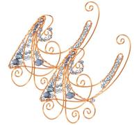 LIFKOME 1 Paar Zierliche Ohrklemmen für Damen und Mädchen Handgefertigte Elfenohrringe aus Robustem Material Modische Ohrclips ohne Ohrlöcher für Geburtstag Abschlussball und Feenparty