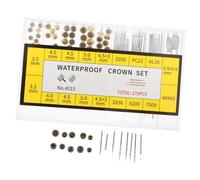 LIFKOME 1 Schachtel Watch Crown Repair Kit mit Ersatzfedersteg Schraubkrone und Verlängerung Reparaturset mit Aufbewahrungsbox für Uhrmacher DIY-uhrenzubehör Kompatibel für Verschiedene