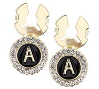 LIFKOME 1paar Goldene Buchstaben Manschettenknöpfe Mit Strass Für Für Business Und Anlässe Hochwertige Tuxedo Accessoires