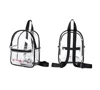 LIFKOME 1stück Transparenter PVC-Rucksack Für Damen Wasserdichter Schulranzen Mit Verstellbarem Schultergurt Für Reisen Shopping Und Alltag Farbe Schwarz
