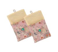 LIFKOME 2 Stück Kleines Schmucktäschchen aus Stoff mit Chinesischem Design Vielseitige Organizer Tasche für Halsketten und Ohrringe für Reise und Alltagsschutz