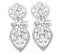 LIFKOME 2 Stück Removable Schuhclips mit Strass Schleifen Elegante Schuhverzierung für Damen Vielseitig für High Heels Pumps und Flache Schuhe Einfach Anzubringen Modische Accessoires für