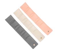 LIFKOME 3 Stk. Teiliges Mini Schmuck Reiseetui Faltbare Schmucktasche mit Mehreren Fächern Leichter Tragbarer Organizer für Ringe Ohrringe und Ketten Kompakt und Praktisch für Unterwegs