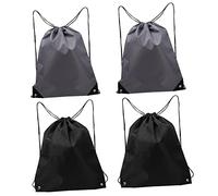 LIFKOME 4 Stück Kordelzug Rucksäcke Polyester Große Kapazität Reißfeste Sportbeutel Für Damen Herren Vielseitig Einsetzbar Für Fitness Wandern Und Schule