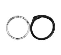 LIFKOME 4 Stück Paar Ringe trendiger Schmuck Engel Teufel Liebhaber Ringe Kostüm ihr valtinstaggeschenke vakentienstagsgeschenk Mode-Ring- Engel-Teufel-Paar-Ringe Zinklegierung Black