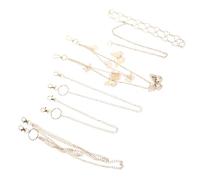 LIFKOME 5 Stück Goldene Mehrlagige Schmetterlings Taillenkette 5 Stück Körperschmuck für Damen Festival Sommer Accessoire