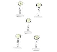 LIFKOME 5stücke Clip Uhr Mit Leuchtendem Ziffernblatt Antike Taschenuhr Für Und Ärzte Stilvoller Schlüsselanhänger Tragbare Hängeuhr Für Medizinischen Einsatz