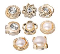 LIFKOME 8 Stück Magnetische Hijab Knöpfe Sicherheitsnadeln ohne Nähen Magnetverschluss für Kleidung Schals Röcke Hemden Stilvolle und Flexible Designs