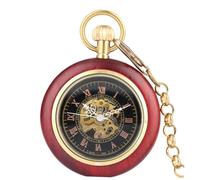 LIFKOME Antike Taschenuhr Mit Römischen Ziffern Retro-Design Mechanisches Uhrwerk Für Herren Und Damen Perfektes Zu Besonderen Anlässen