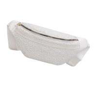 LIFKOME Bauchtasche aus Plüsch in Weiß für Damen und Mädchen Verstellbare Gürteltasche mit Weichem Stoff für Reisen Training und Outdoor Aktivitäten