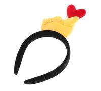 LIFKOME Herz Haarreif Valentinstag Rotes Haarband mit Weichem Material Rutschfestes Stirnband für Party Hochzeit und Romantische Anlässe