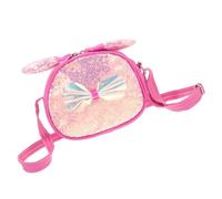 LIFKOME Kleine Glitzer umhängetasche mit Schleifen design Pailletten schultertasche für Mädchen Süße Handliche Crossbody bag Vielseitig für Party Strand und Alltag Modisches Geschenk