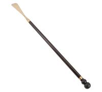 LIFKOME Langer Schuhlöffel Aus Hochwertigem Holz Mit Kupferkopf Ergonomisch Geschwungen Extra Lang Praktischer Schuhanzieher Für Herren Und Damen Zur Einfachen Schuhanzieh-hilfe