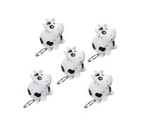 LIFKOME Leuchtender Kuh Schlüsselanhänger Led Tieranhänger Kunststoff 5 Stück Mit Sound Bunt Für Schlüssel Taschen Geschenk