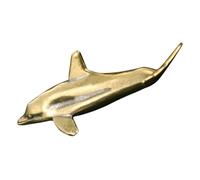 LIFKOME Messing Delfin Anhänger Retro Vintage Schlüsselanhänger Charm DIY Schmuck Zubehör Robust und Formbeständig für Damen und Herren Geschenkidee für Delfin Fans