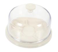 LIFKOME Praktisches Abdeckhauben Set aus Kunststoff mit Tablett Staubdichter Schutz für Uhrmechanismus Reparatur Schützt Uhrbewegungen vor Schmutz und Beschädigung Weiß Tragbar und